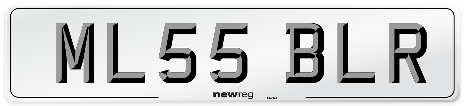 ML55 BLR Number Plate from New Reg